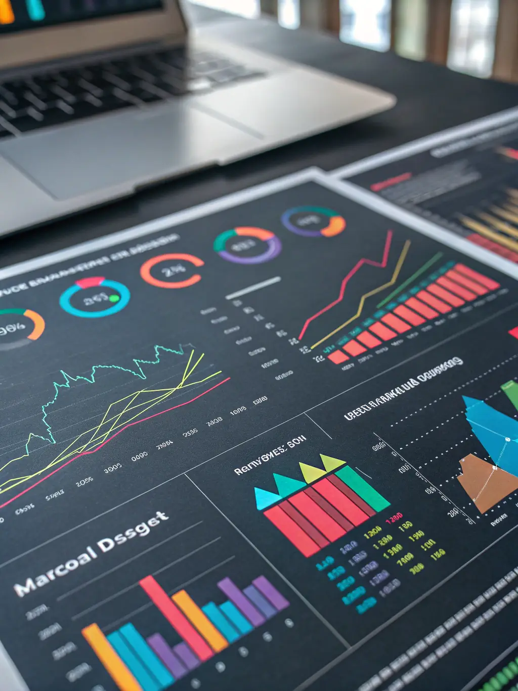 An image of financial charts and graphs, representing Colmax Solutions' international tax advisory services.