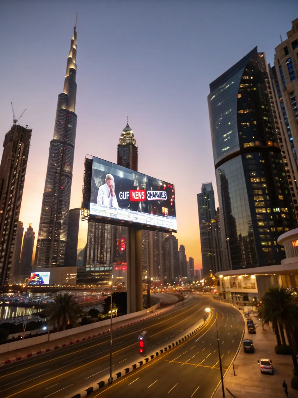 A futuristic cityscape of Dubai, emphasizing innovation and technological advancement.